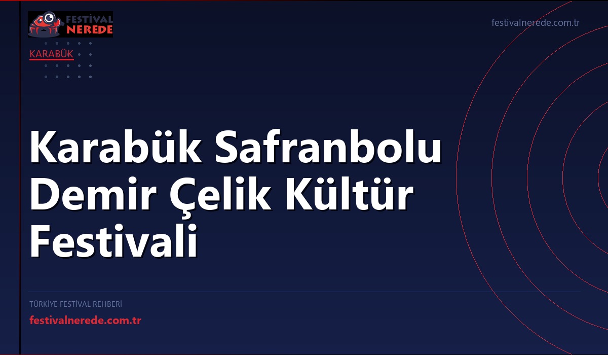 Karabük Safranbolu Demir Çelik Kültür Festivali